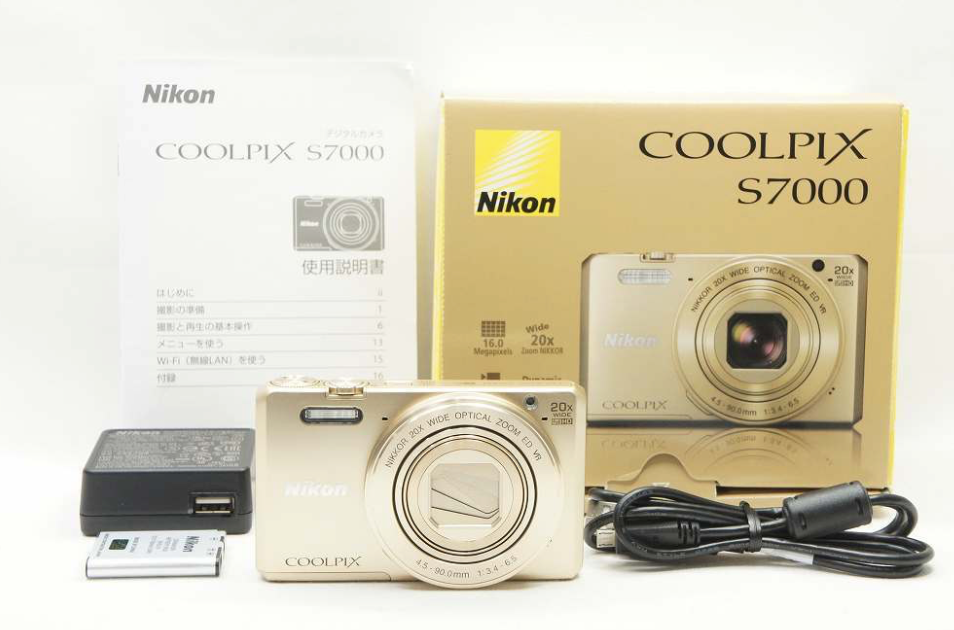M*T様 □ 美品 □ Nikon COOLPIX S7000 ゴールド 《元箱