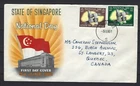SINGAPORE FDC 1961: STATE OF SINGAPORE NATIONAL DAY