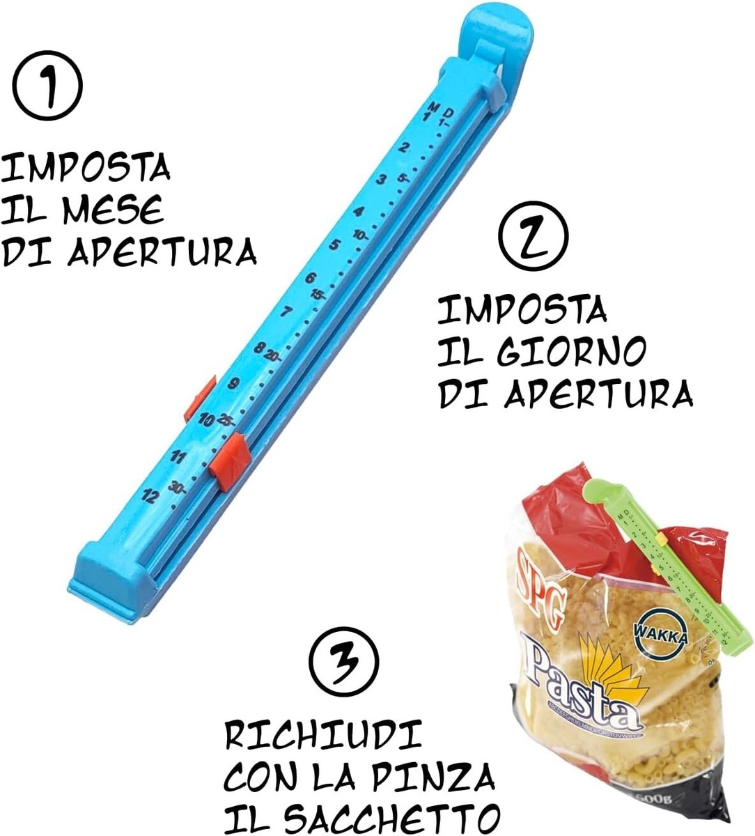Clip Per Sacchetti Alimentari - Clip Per Alimenti Clip Per - Foto 7