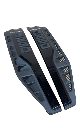 OEM FORD F250 23-24 LARIAT BLACKED OUT Fender Vent Badge Set L&R PC3B-P000A73