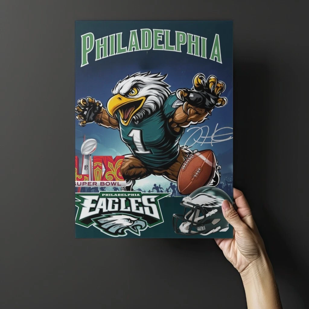 Eagles super bowl win 2025 wall Art