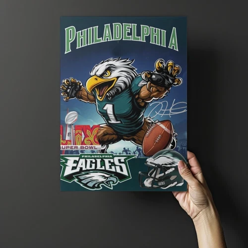 Eagles super bowl win 2025 wall Art