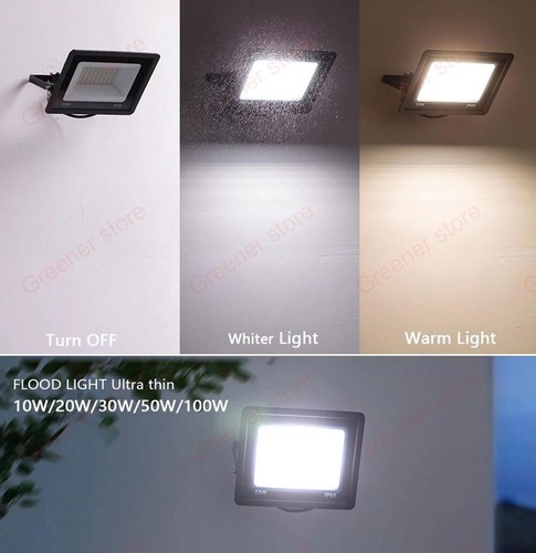 Led Flood Light 10W 20W 30W 50W 100W Outdoor Spotlight IP65 Security Garden Lamp - Picture 11 of 18