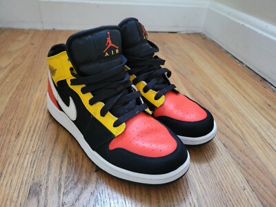 Nike Air Jordan Mid SE GS 'Amarillo Team Orange' BQ6931-087 Youth Size 