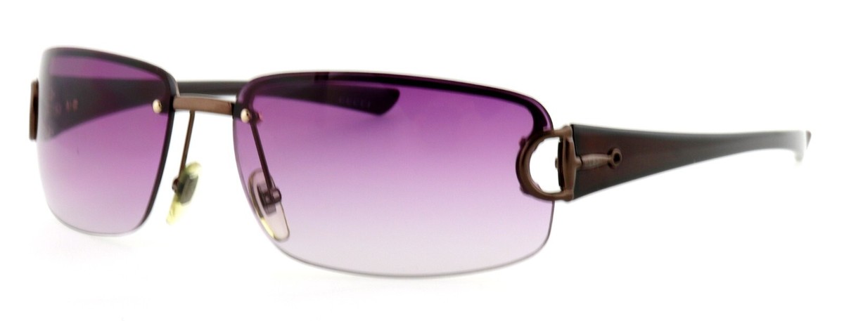 小物 GUCCI archive sunglasses y2k half rim Y2K GUCCI GG2744/F/S BKYVT 62mm Bronze Black Half-Rim Sunglasses