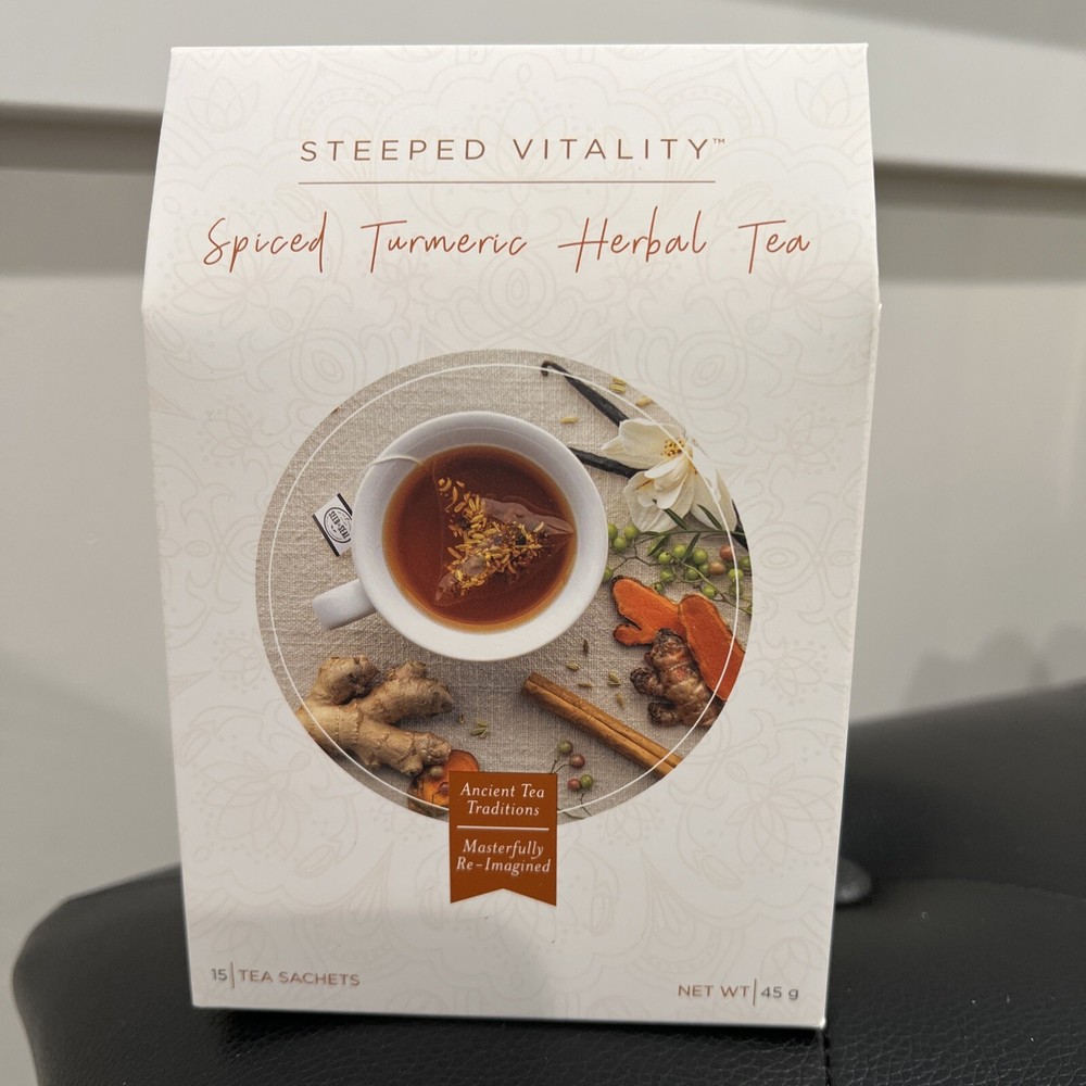 Young Living Steeped Vitality Spiced Turmeric  Herbal Tea 15 Sachets