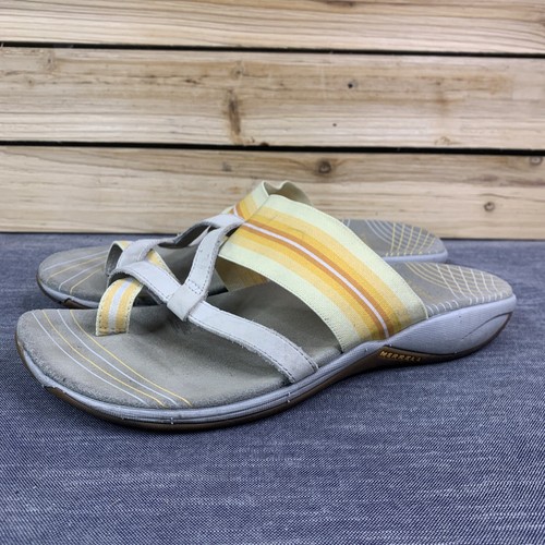 yellow merrell sandals