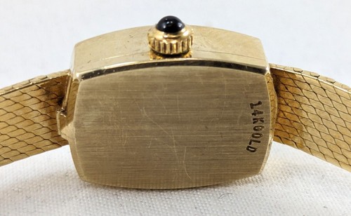 14K Gold Damen MOVADO 17 Juwel Handaufzugsuhr, OVP und Papiere, 6,5" - Bild 6 von 10