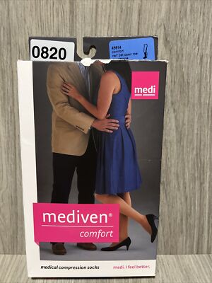 Mediven Comfort Compression Socks Calf PET OT I. 15-20 New 