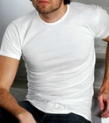 6 Men's T-Shirts Moretta Short Sleeve Cotton With Low Crew Neck Art 140-142