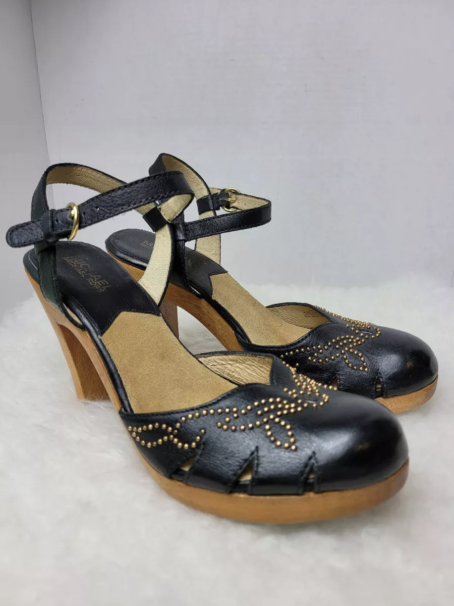 Michael kors shop wooden heels