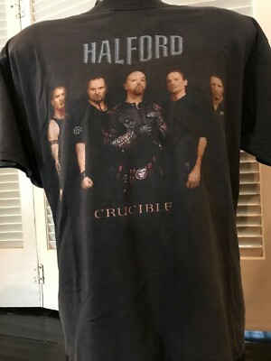 Rare 03 Judas Priest Rob Halford Crucible Tour Shirt Size Med Rock Metal