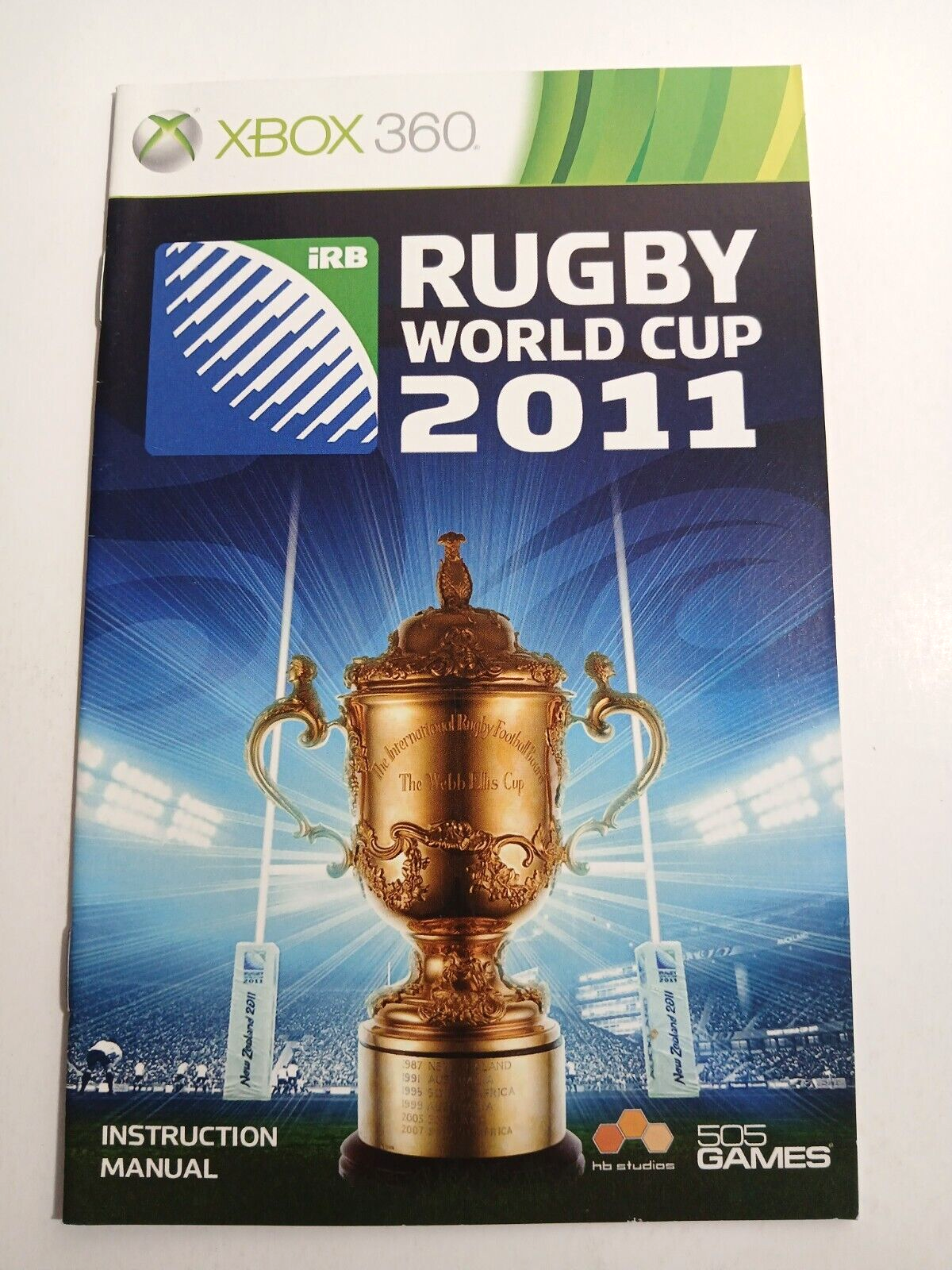 Boolet Rugby XBOX 360 Instruction Booklet/MANUAL for RUGBY World Cup 2011 | eBay