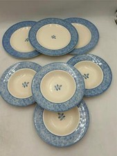 7 PCS   CREATIVE   OLIVIA  (ENGLAND)  3) DINNER PLATES  &  4) SOUP BOWLS