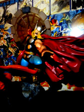 MIGHTY THOR Classic action SPINNING HAMMER statue by Randy Bowen 18 1/2 "