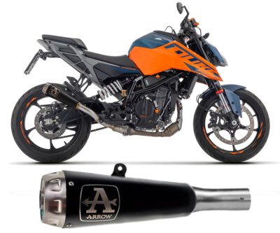 KTM DUKE マフラー ARROW PRO RACE Exhaust Nichrom Dark Muffler Arrow PRO RACE for KTM DUKE 125 2024