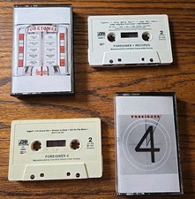 Lot of 2 Cassettes: Foreigner 4 1981 and Records 1982