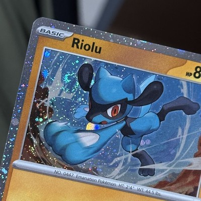 Riolu 076/132 Cosmos Holo Mega Evolution Promo Pokémon Card w/ SWIRL  