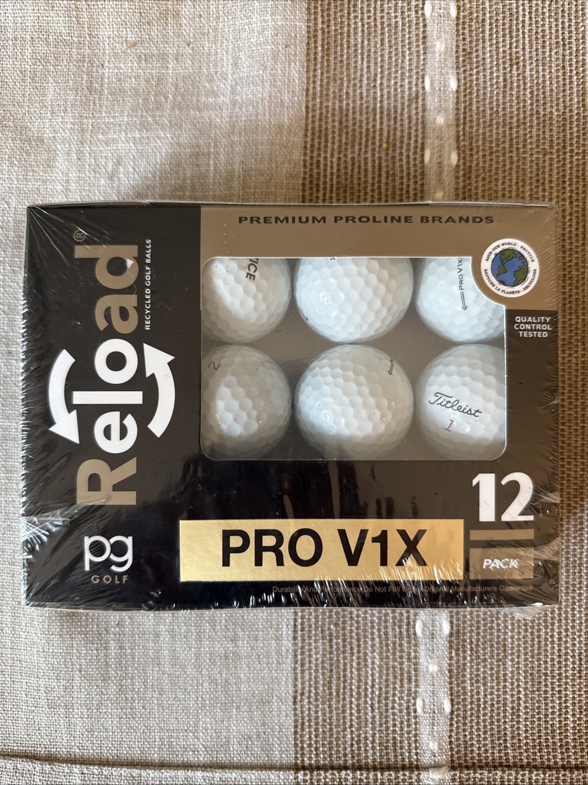 Reload PROV1X Recycled Golf Balls Titleist 12 Pack Sealed NEW Sealed Prov1