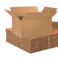 BOX USA Shipping Boxes Large 24"L x 16"W x 12"H 10-Pack, Cardboard Box for Sh...