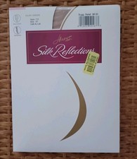 NWT Hanes Silk Reflections Silky Sheer Pantyhose 715 EF Cafe Au Lait Non-Control