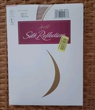NWT Hanes Silk Reflections Silky Sheer Pantyhose 715 EF Cafe Au Lait Non-Control