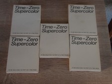 5 x Polaroid Time-Zero Supercolor Instant Photo Single Pack Unopened Box EXPIRED