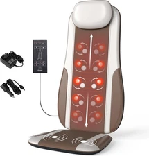 Shiatsu Back Massager with Heat, Massage Chair Pad Seat Cushion for Stress Relie