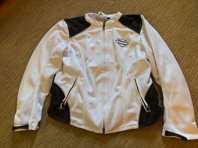 White Mesh Harley Davidson Jacket, Size XL