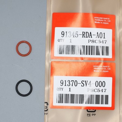 OEM ACURA HONDA Power Steering Pump Rubber Inlet & Outlet O-Ring Seals 2 pcs KIT