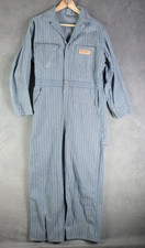 Big Mac Coverall Mens 40 Short Blue Herringbone Cotton Workwear Vintage