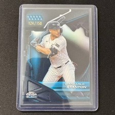 ⚙️BN 2026 TOPPS CHROME BLACK BASEBALL BLUE REFRACTOR /150 GIANCARLO STANTON