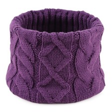 Winter Kids Scarf Warm Children Neck Warmer Reversible Boys Girls Knitted Warmth