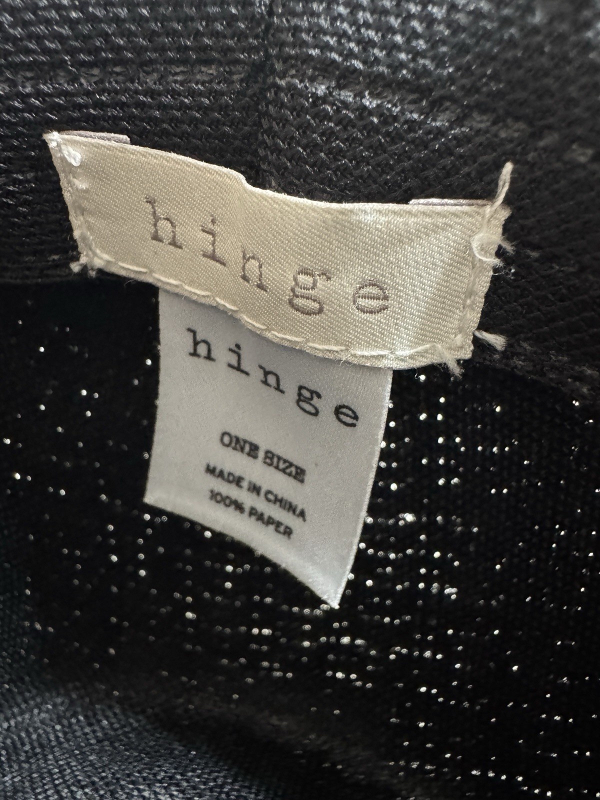 Hinge Fedora Hat Cap One Size Gray Pattern, 100% … - image 11