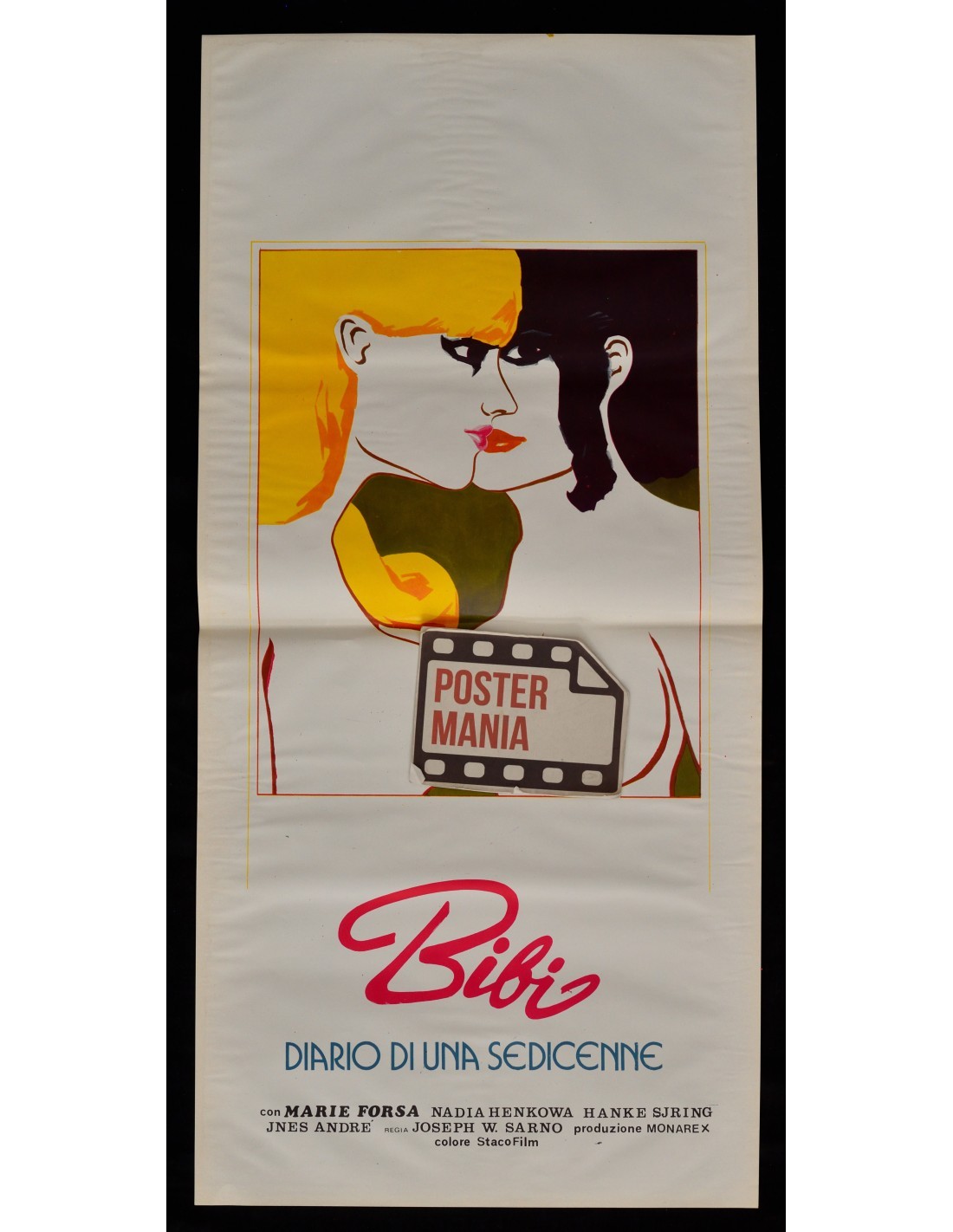 Locandina originale film Bibi. Diario di una sedicenne (1974) - Regia di Joseph Sarno