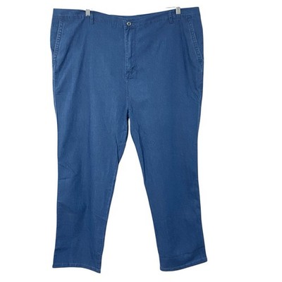 NEW JettJeans 44x30 Men's Classic Straight Fit Stretch BLUE Jeans Ageless Style