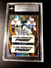 Bo Jackson #1/1 Gold Refractor Mojo Football 2024 Leaf Metal 1 OF 1 Bosworth SP