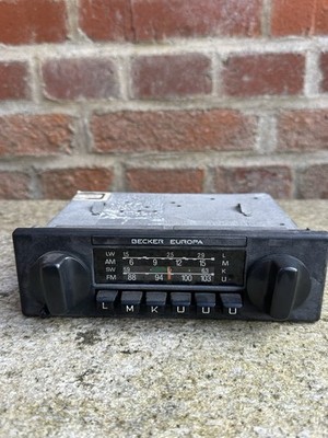 Becker Europa Model 460 Car Radio Faulty Untested Mal Working