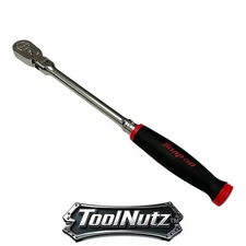 Snap-on Tools NEW FHLF80A RED 3/8" Dr 80 Tooth Long Handle Flex-Head Ratchet USA