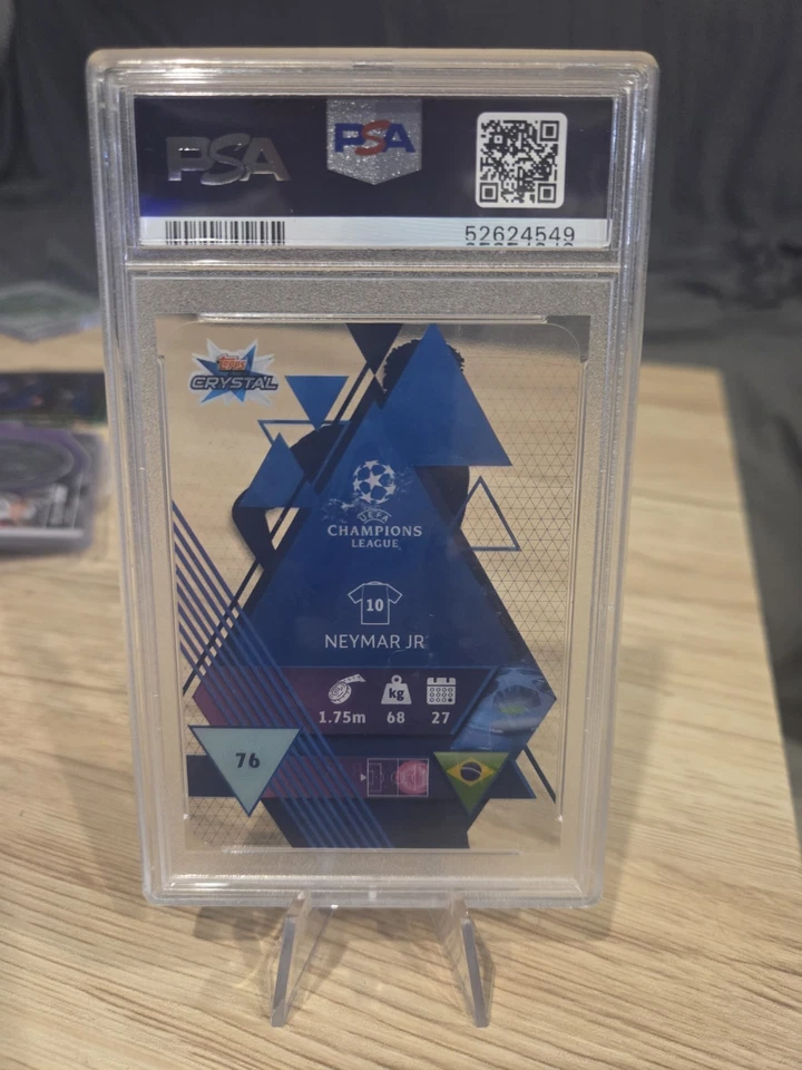 Neymar Jr 2019 Topps Ucl Crystal Clear Psa 9 - Image 2 of 2