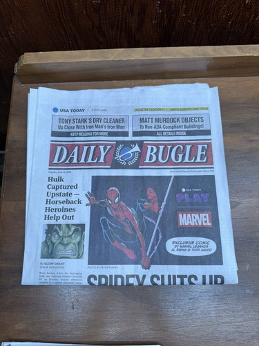 Daily Bugle Collector’s Edition #1 Marvel Spider-Man Newspaper Comic Insert