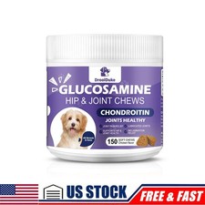 Glucosamine for Dogs Hip and Joint Supplement for Dogs 150 Chews Pain Relief USA