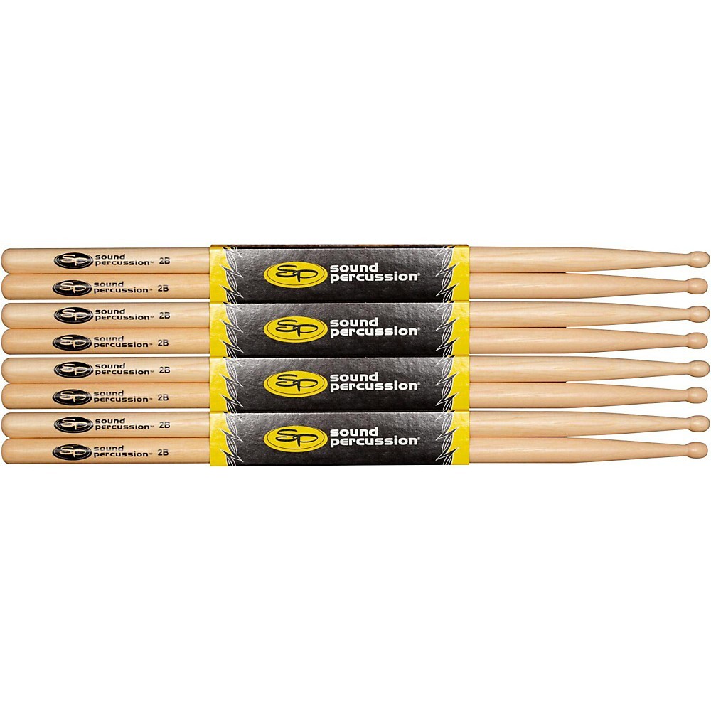 Sound Percussion Labs Hickory Drumsticks 4-Pack 2B Wood 4990₽