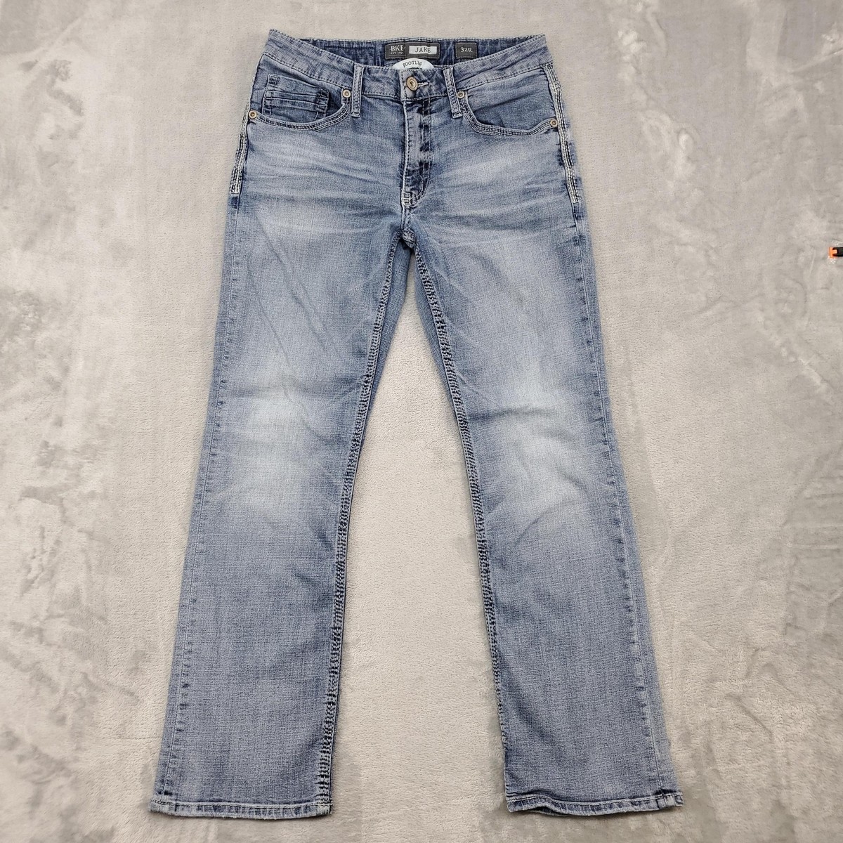 Men's Jeans Stretch Denim Bootcut Jeans Mens Jeans Bke Jake