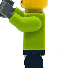 Monster Truck Driver lime racing suit Lego City Minifigure 60055