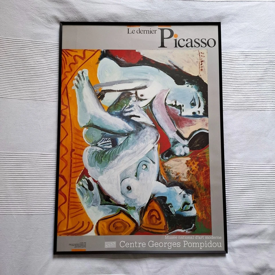Ausstellungsplakat Le Dernier Picasso 1987 Centre Georges Pompidou 50x70 cm - Bild 4 von 4