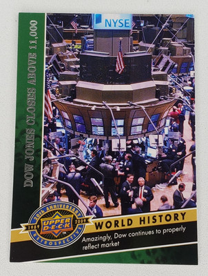 2009 Upper Deck 20th Anniversary Dow Jones Closes Above11,000 #2244