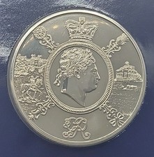 2020 King George III Uncirculated UK Five Pounds £5 Coin - Presented On A Card