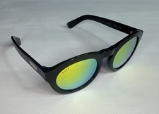 DIFF EYEWEAR Women  s Black Frame Mirror Lens BK-GD02 DIME Sunglasses Polarized