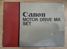New Old Stock Boxed Canon Camera Motor Drive MA Set & Original Manual & Warranty
